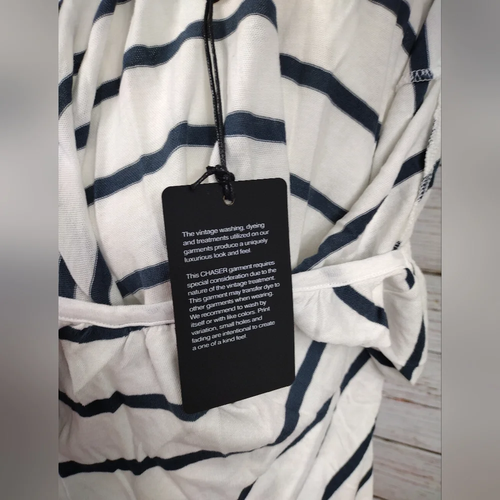 Chaser Striped Ruffle Top - Picture 7 of 11